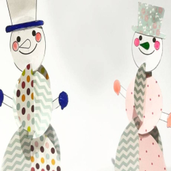 diy bostik uk ideas inspiration 3d snowman paper craft teaser 920x552px