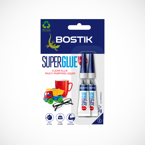 Bostik DIY Hong Kong Repair and Assembly Super Glue Gel 3g Twin Product Image 600x600