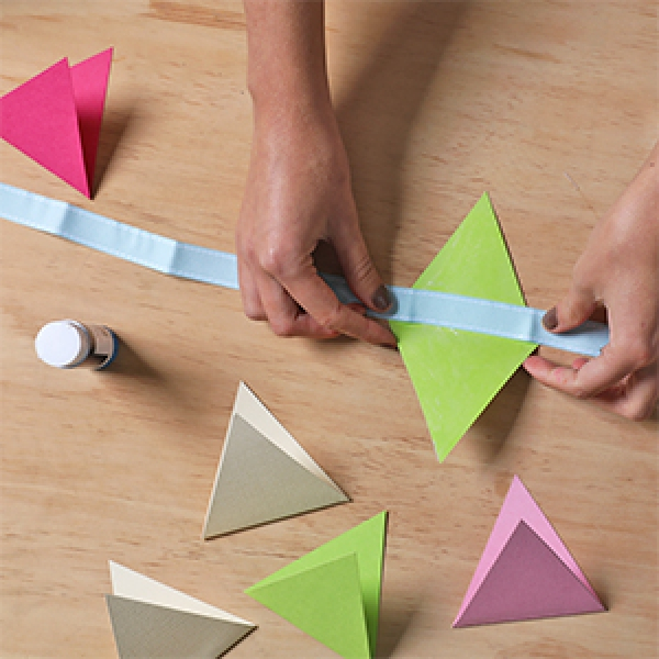 Bostik DIY Singapore tutorials Bunting project step 4