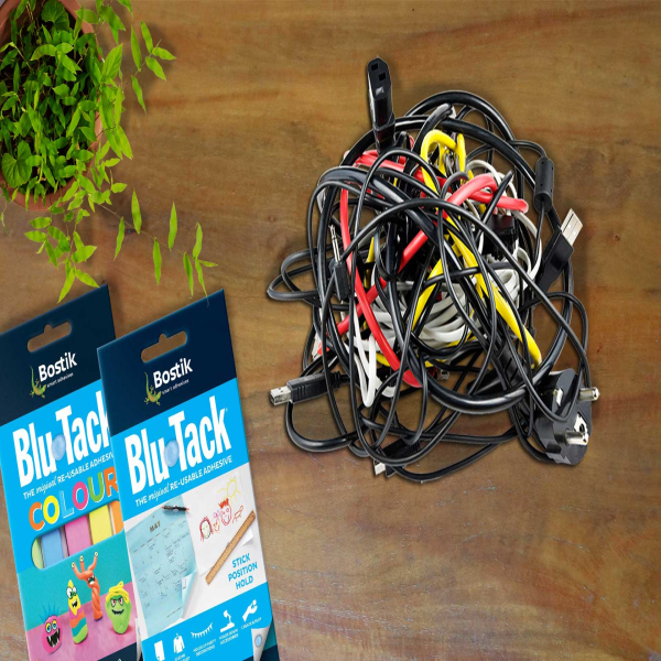 Bostik DIY Hong Kong Tutorial How To Organize Your Power Cords With Blu Tack Step 1