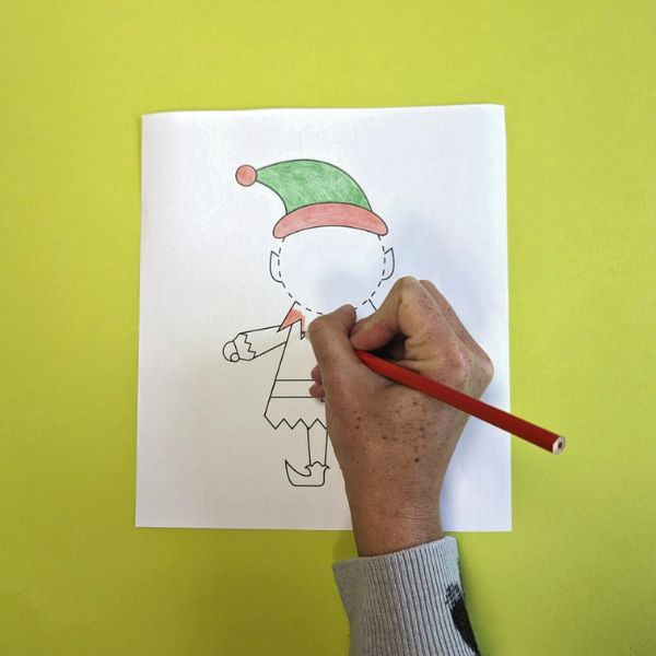 Bostik DIY Ireland ideas elf yourself card craft Step2