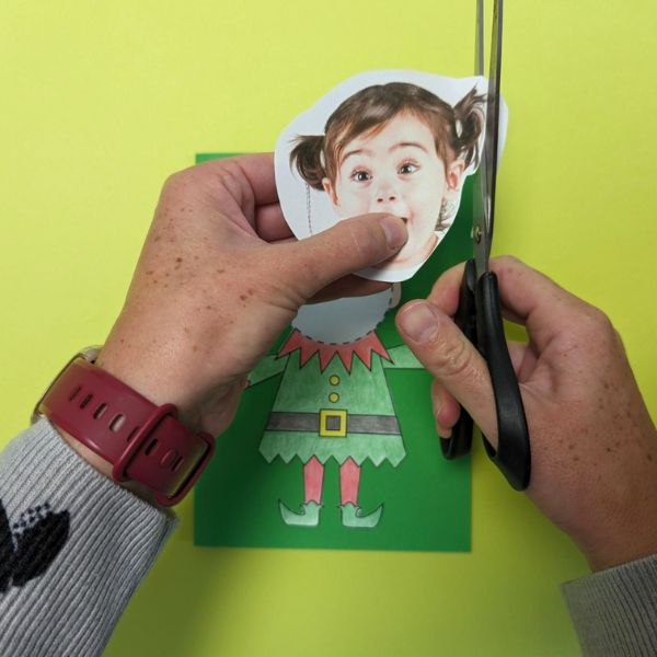 Bostik DIY Ireland ideas elf yourself card craft Step5