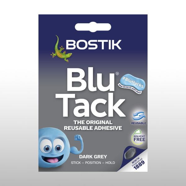 diy bostik ireland blu tack grey pack shot 1 600x600px