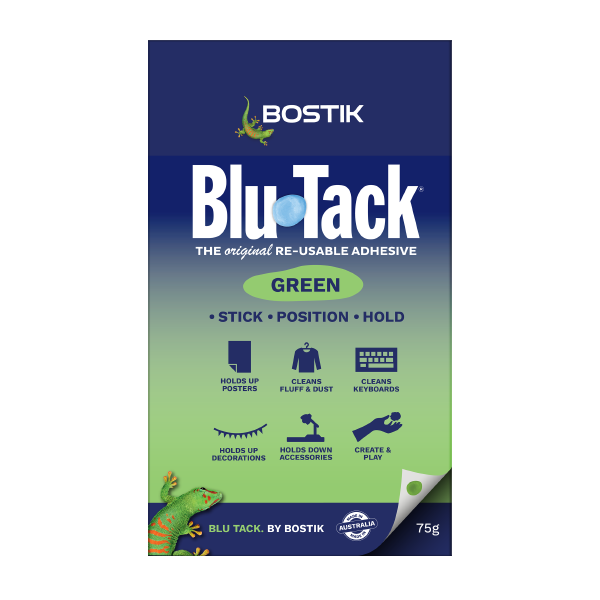 Bostik DIY Australia Blu Tack Green 75g