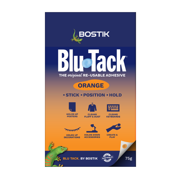 Bostik DIY Australia Blu Tack Orange 75g