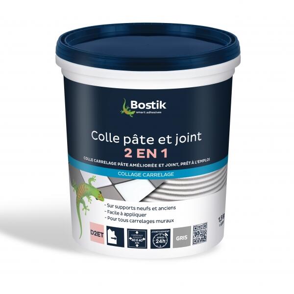 Bostik DIY France Colle et Joint Carrelage 2 en 1 - Pâte - D2ET product image