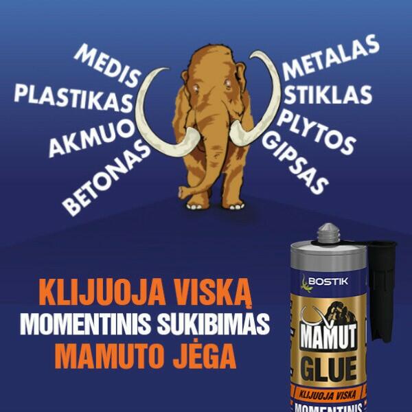 Bostik DIY lithuania Mamut glue product teaser image