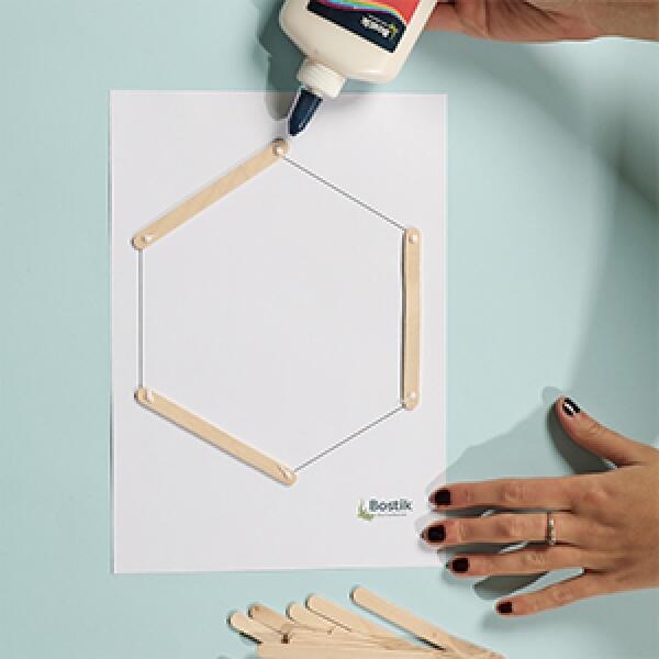 Bostik DIY Malaysia tutorials hexagon shelf project Step 1